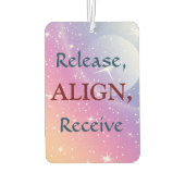 リリース、整列、受信 カーエアーフレッシュナー (裏面)