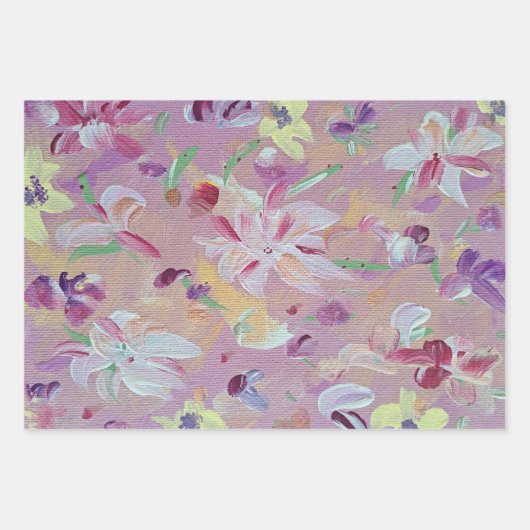 リリーズオブザバレーラッピング紙 ラッピングペーパーシート (正面)