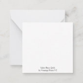 リリーズバーンキルトフラットノテカード ノートカード (裏面)