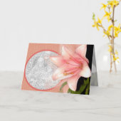 リリーズ フォーエバー カード (黄色い花)