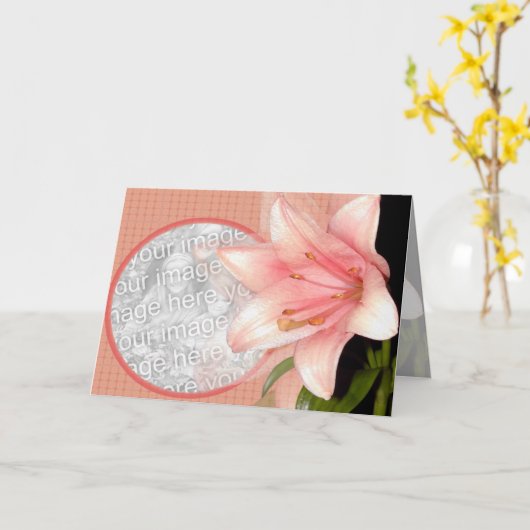 リリーズ フォーエバー カード (黄色い花)