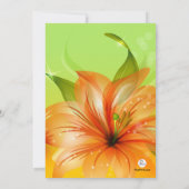 リリーデュー招待状 招待状 (裏面)