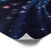 リリーナイトグロー鮮やかパインターリースタイル ポスター (角)