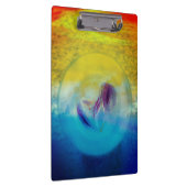 リリーハート、抽象芸術の超現実的なアートワーク クリップボード (右)