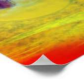 リリーハート、抽象芸術の超現実的なアートワーク ポスター (角)
