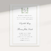 リリーバレークレストフェイクエンボスフォーマル結婚ズ 招待状