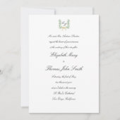 リリーバレーボウフォーマルク伝統的レ結婚ス 招待状 (正面)