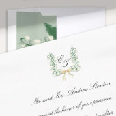 リリーバレーボウフォーマルク伝統的レ結婚ス 招待状