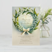 リリーバレー金ゴールドクロスリースボーガールバプテスマ 招待状 (スタンド正面)