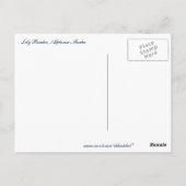 リリーバ縁どイアルフォンスミュシャ ポストカード (裏面)