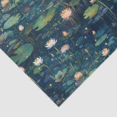 リリーパッドと花 薄葉紙 (詳細)
