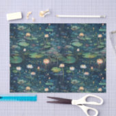 リリーパッドと花 薄葉紙 (クラフト)