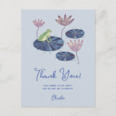 リリーパッドのカエルパーティーありがとう ポストカード (正面)