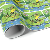 リリーパッドのカエル ラッピングペーパー (ロールコーナー)