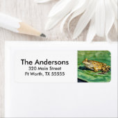 リリーパッドの差出人住所ラベル ラベル (インサイチュ)