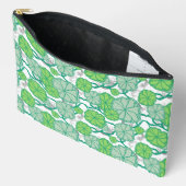 リリーパッドコイ池パターン アクセサリーポーチ (見開き)