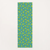 リリーパッドフラワーヨガフロッグおもしろい ヨガマット (正面)