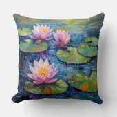 リリーパッドポンド装飾用クッション クッション (正面)