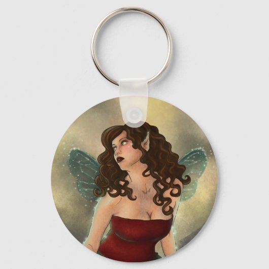 リリーパッド妖精キーチェーン キーホルダー (正面)