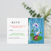 リリーパッド招待状 カエルからの出欠確認発表 招待状 (スタンド正面)