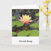 リリーパッド美しい! カード (黄色い花)