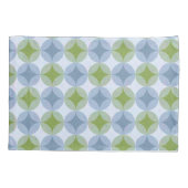 リリーパッド（青と緑の星） 枕カバー (裏面)