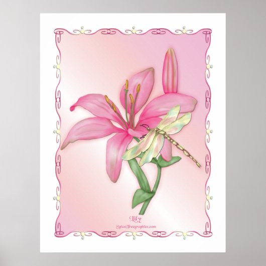リリーピンク ポスター (正面)