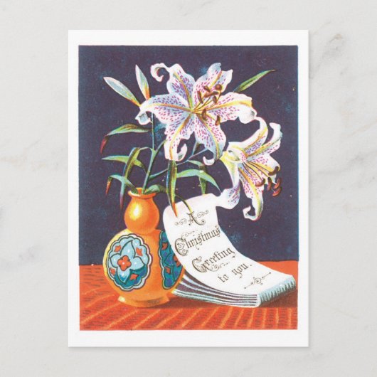 リリーファッションドクリスマス シーズンポストカード (正面)