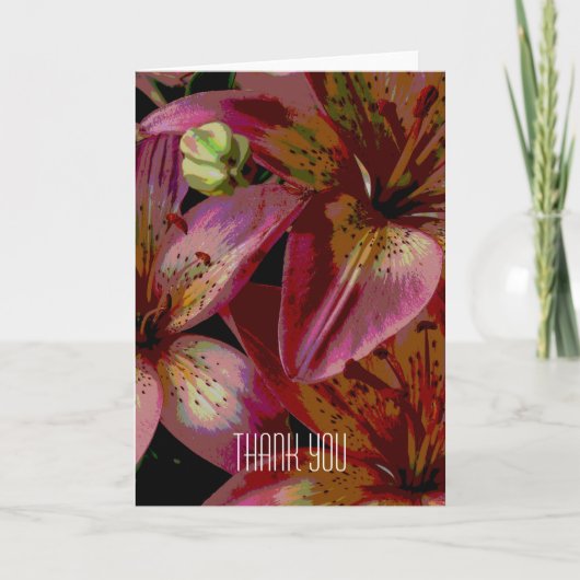 リリーフラワーサンキューカード サンキューカード (正面)