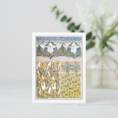 リリーフラワーズオブアールヌーボースタイルミュシャ ポストカード (スタンド正面)