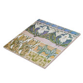 リリーフラワーズオブアールヌーボースタイル、ミュシャ タイル (側面)