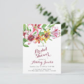 リリーフラワーブーケブライダルシャワー招待 招待状 (スタンド正面)