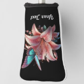 リリーフラワー&バタフライ ゴルフヘッドカバー (回転90)