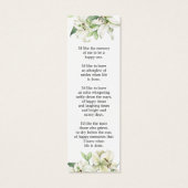 リリーフローラ写真葬儀記念ブックマーク (裏面)