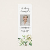 リリーフローラ写真葬儀記念ブックマーク (正面)