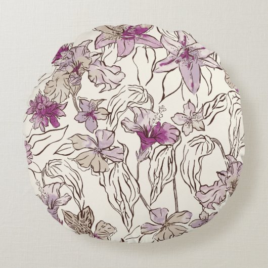 リリーフローラ装飾用クッション/クッション ラウンドクッション (正面)