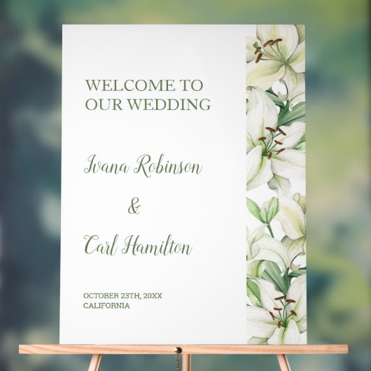 リリーブロッサムエレガンスウェルカム アクリルサイン (ニュートラル)