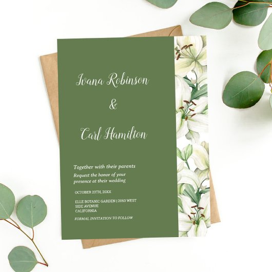 リリーブロッサムエレガンス 招待状