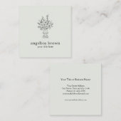 リリーブーケカスタマイズ名刺 スクエア名刺 (正面/裏面)