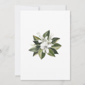 リリーベビーシャワー招待状 招待状 (裏面)