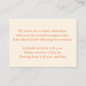 リリーベルアートフラワー結婚ズの情報エンクロージャカード エンクロージャーカード (裏面)