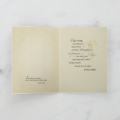 リリーボタニカル宗教悔やみや弔慰 カード (内部)