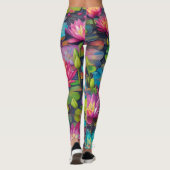 リリーポンドフローラレギンスエレガント- Water Lily レギンス (裏面)