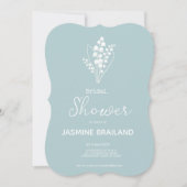 リリーモダンオブザバレーブーケブライダルシャワー 招待状 (正面)