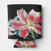 リリーユリウォーターカラーフラワースタビークーラーボックス 缶クーラー (裏面)