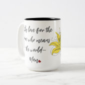 リリーラブホールワールド引用文マグ ツートーンマグカップ (正面左)