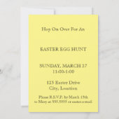 リリーリイエローリボン 招待状 (裏面)