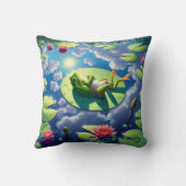 リリーリラックスパッドの上のカエル クッション (裏面)