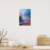 リリーレイクヘブンオブピンク美しい ポスター (キッチン)