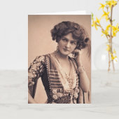 リリーヴィンテージ映画スター カード (黄色い花)